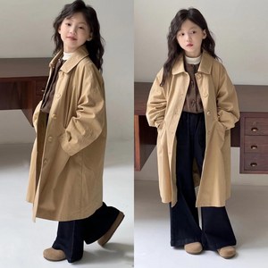 삐삐네옷가게 여아 주니어 클래식 베이지 트렌치 코트