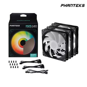 팬텍 Phanteks PH-F140M25 DRGB PWM (3PACK BLACK), 3개