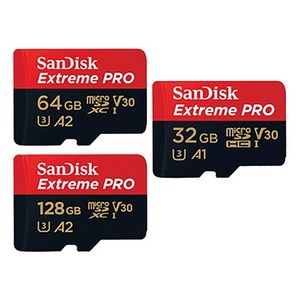 [SanDisk] Exteme Po micoSDXC 128GB [어댑터포함] [SDSQXCD-128G-GN6MA], 1개