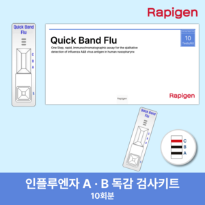 독감검사 인플루엔자 검사 키트 A형 B형 10개, 1개, 10매입