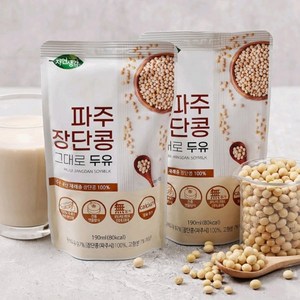 파주 장단콩 그대로 두유 자연생각 국산콩두유, 20개, 190ml