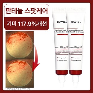 RAVIEL 판테놀 잡티 앤 기미 스팟 크림, 15ml, 2개