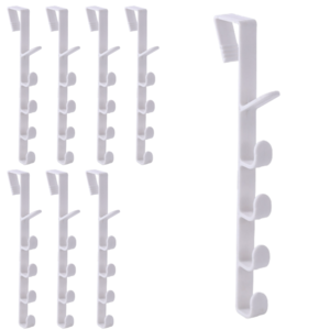 리안하우스 무타공 문행거 방문 도어 후크 문걸이행거, 8개, 화이트