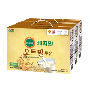 베지밀 오트밀 두유, 190ml, 72개