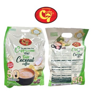 c7 4in1 코코넛 카푸치노 인스턴트 커피, 17g, 1개, 50개입