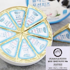 임실치즈 벨라유포션치즈 플레인 15g x 40p(600g), 3개, 600g