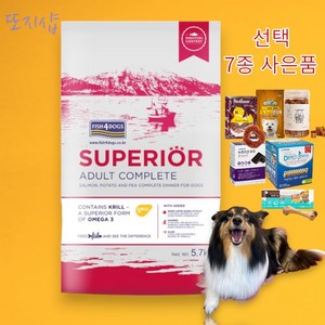 피쉬포독스 어덜트 강아지 슈페리어 건식사료, 연어, 1.3kg, 1개