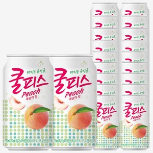 동원 쿨피스 복숭아, 350ml, 20개