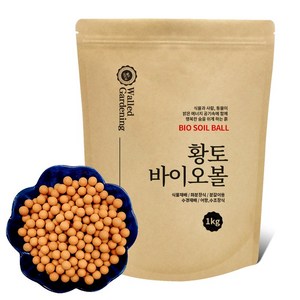 월드가드닝 다육이 분갈이흙 바이오볼 1kg, 1개