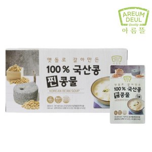 eTV [맷돌콩물] 아름뜰 맷돌로 갈아만든 100% 국산콩 찐콩물 20개 (1박스), 190ml