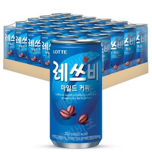 레쓰비 마일드 캔커피, 200ml, 30개