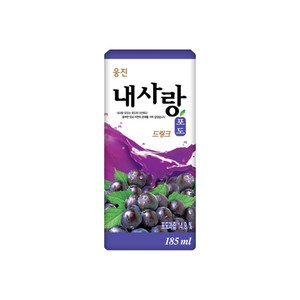 웅진 내사랑 포도주스 드링크팩, 185ml, 48개