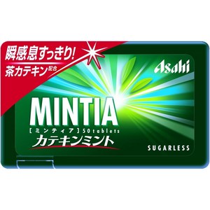 일본 민티아 MINTIA 아사히 캔디 구강청정사탕 50정 x 10세트, 카테킨민트, 10개, 7g