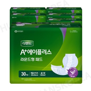 디펜드 에이플러스 라운드형 패드 30매x6팩 속기저귀, FREE(onesize), 30개입, 6개