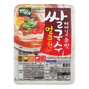 백제 용기 쌀국수 얼큰한맛, 90g, 1개