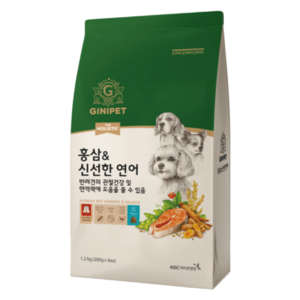 정관장지니펫 전연령 강아지 홀리스틱 홍삼 앤 신선한 연어 기능성 사료, 뼈/관절강화, 1.2kg, 1개