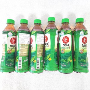 Oishi Geen Tea 그린티 오리지널 woldfood, 6개, 380ml