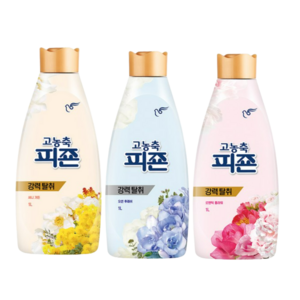 고농축 피죤 리치퍼퓸 3종 섬유유연제 1L X 3개, 1세트, 핑크+옐로+블루