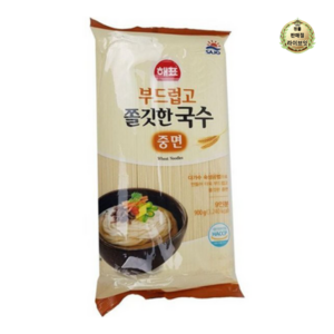 해표 부드럽고 쫄깃한 국수 중면, 1개, 900g