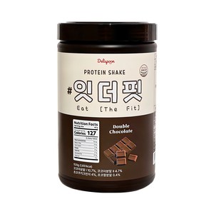 델리스푼 단백질 쉐이크 잇더핏 대용량 520g 파우더 (더블초코맛), 1개