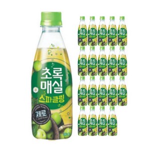 초록매실 스파클링 제로, 350ml, 20개