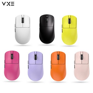 [성의샵] VGN VXE시리즈 무선 경량화 게이밍 마우스 R1-SE/R1-SE PLUS/R1/R1-PRO/R1-PRO MAX 버전/PAW3395게임전용 마우스, 연핑크, R1-PRO MAX모델