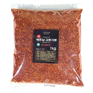 국내세척가공 베트남 김치용 고춧가루 다용도 아주 매운맛, 베트남 김치용 1kg, 1개, 1kg