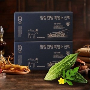 천본인 청정 흑염소 진액 엑기스, 35개, 80ml