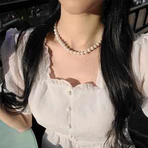 볼사 국내 백화점 납품 14k 진주 목걸이 남양 진주 해수 6mm / 8mm 당일발송 pearl necklace