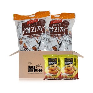 올따옴기획 크리스피 눈꽃쌀과자 2개+유키하나 쌀과자 2개, 1세트, 2008g