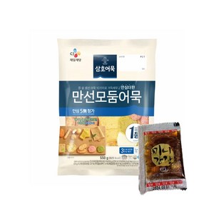 올따옴 추천 CJ 삼호어묵 냉장 만선모둠어묵 550g 일회용 간장, 1세트, 556g