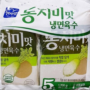 면사랑 동치미맛 냉면육수340g5입x6봉(1박스), 10kg, 1박스