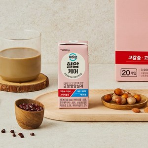 HY 한국야쿠르트 잇츠온 케어온 당케어 195mlX20개입X3박스, 60개, 195ml