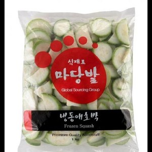 냉동 애호박 푸른원 1KG 반달썰기 식자재 업소용, 1개, 단품