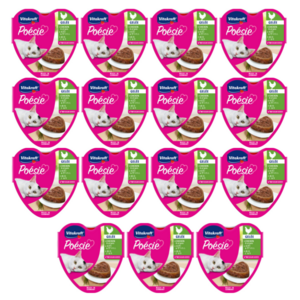 비타크래프트 포에시 하트캔 고양이 주식캔 치킨&캣그라스, 치킨 + 캣그라스, 85g, 15개
