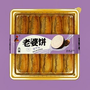 중국식품 로우퍼빙 로퍼빙 중국디저트, 타로 맛(샹위), 380g, 1개