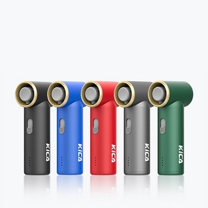 KICA Jet Fan Mini 무선 포터블 초경량 선풍기 KICAPF 3000mAh 미니 버전, 그린