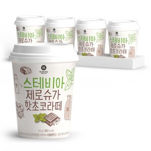 맥널티 스테비아 핫초코 라떼 10oz 원컵, 4개, 1개입, 15g