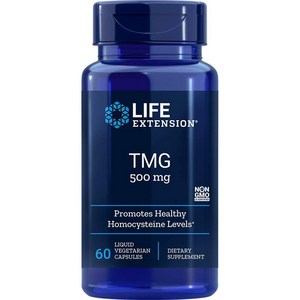 라이프익스텐션 TMG 500mg 리퀴드 베지테리안 캡슐, 1개, 60정