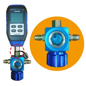 디지털 진공게이지 센서 보호 밸브(오일묻음 방지), 1개