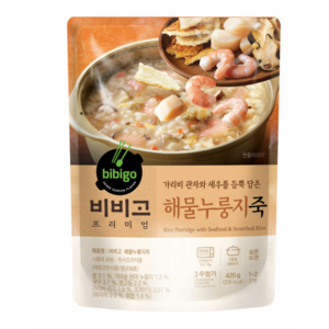 비비고 해물누룽지죽 420g, 4개