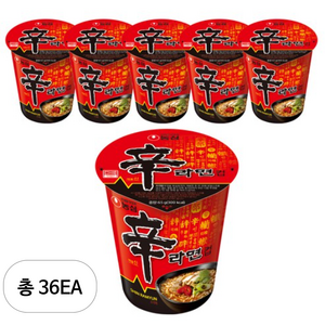 농심 신라면 컵 65g, 36개