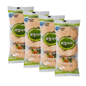 버블윅 과일나라 비누, 복숭아향, 12개, 80g