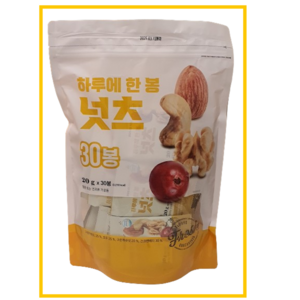 해맑음 하루에 한 봉 넛츠 600g (20g X 30입), 1개