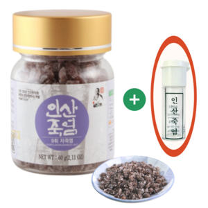 인산죽염 9회 자죽염, 60g, 1개