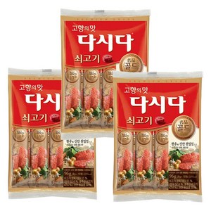 CJ제일제당 다시다 골드 쇠고기 스틱포장, 96g, 3개