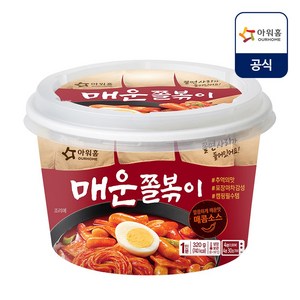 아워홈 매운 컵 쫄볶이 320g, 1개