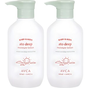 아브카 베이비 앤 키즈 아토 고보습 로션, 500ml, 2개