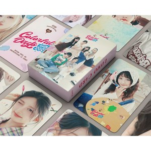 신상모음 2025 아이브 포카 시즌그리팅 집합 IVE SEASON'S GREETINGS -Coloful Days with IVE 포토카드 앨범 굿즈 55장, 2