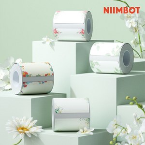 NIIMBOT 라벨프린터 라벨지 님봇 시노링크 B21 / B1 전용, 1개, A-37) 사각 투명 50x20